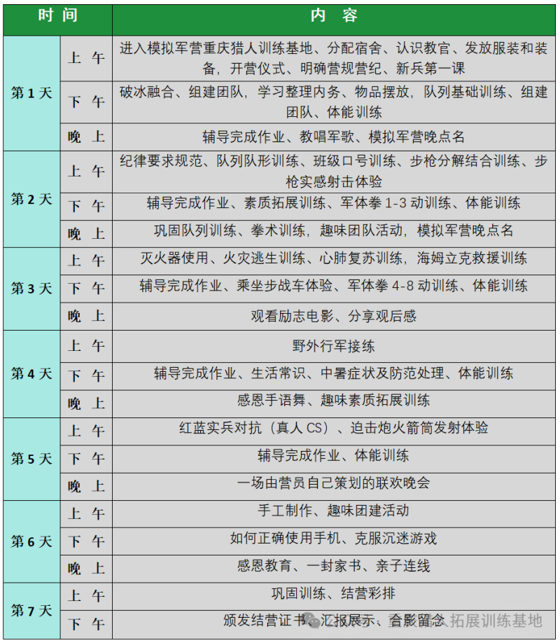 重庆军事体验营基地